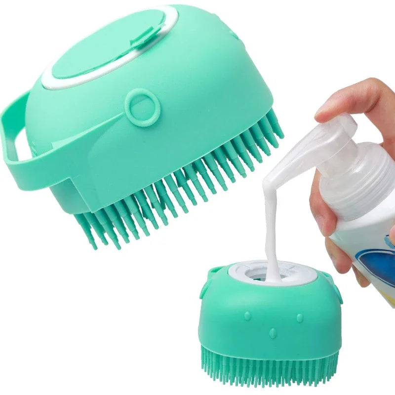 SchnuffelSpa – 2-in-1 Badebürste für Hunde & Katzen